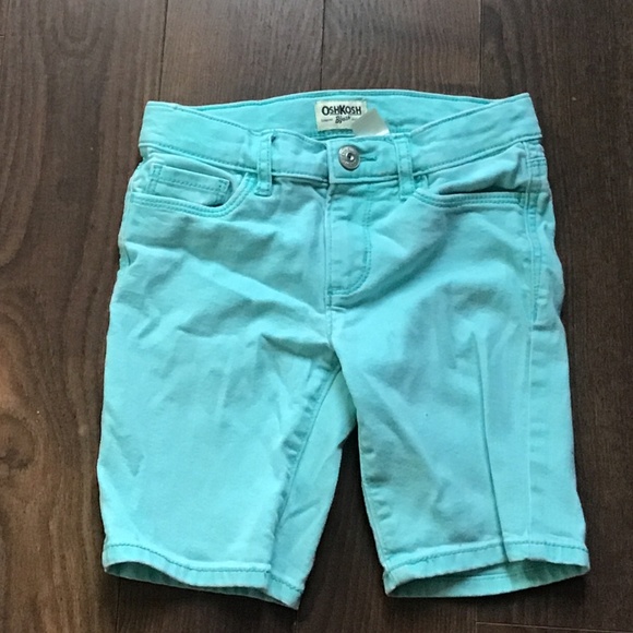 Girls cyan jean shorts - Picture 1 of 3